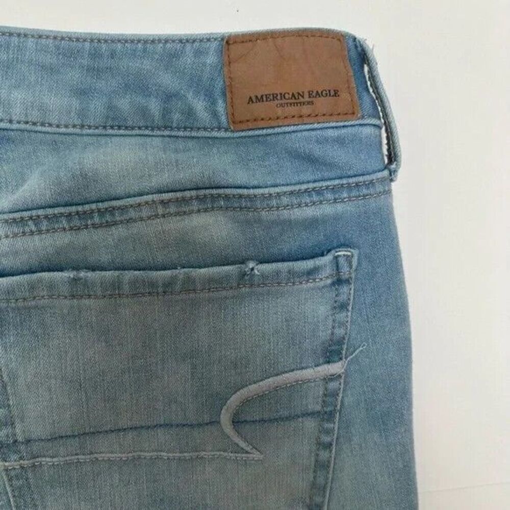 AMERICAN EAGLE SUPER SUPER Stretch x4‎ Jegging Jeans size 8 Long